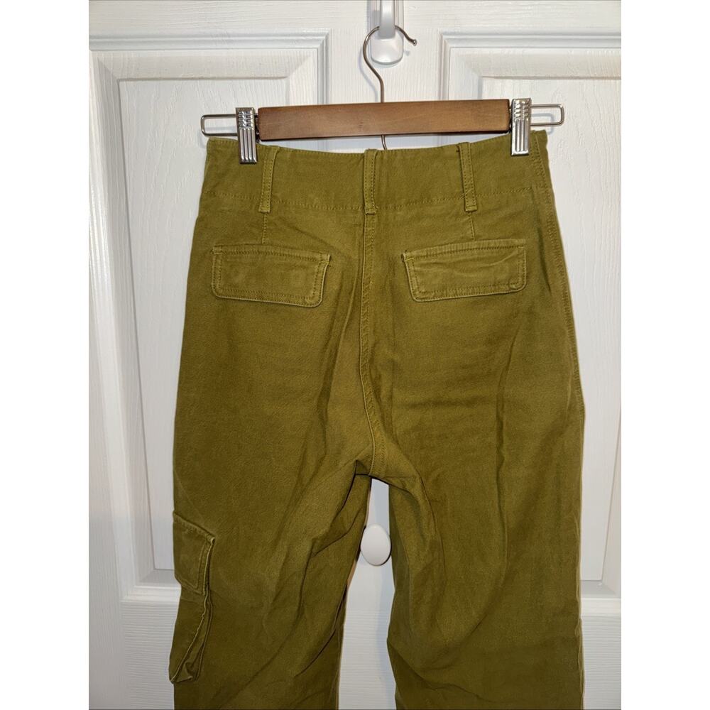 Wilfred Free Aritzia Green Wide leg Cargo‎ pants Size 0 - Picture 4 of 8